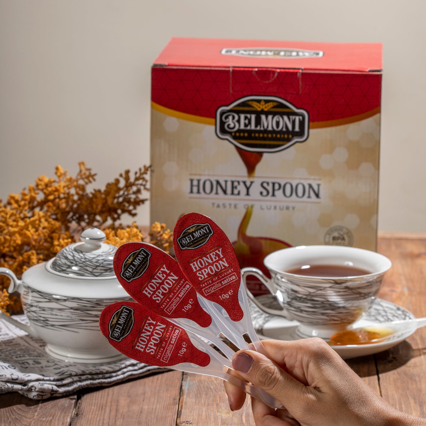 Box of 50 Black Seed Honey Spoons