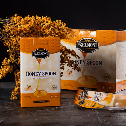 Box of 50 with a Bonus 10 Spoon Gift | Black Seed / Natural Honey Spoons